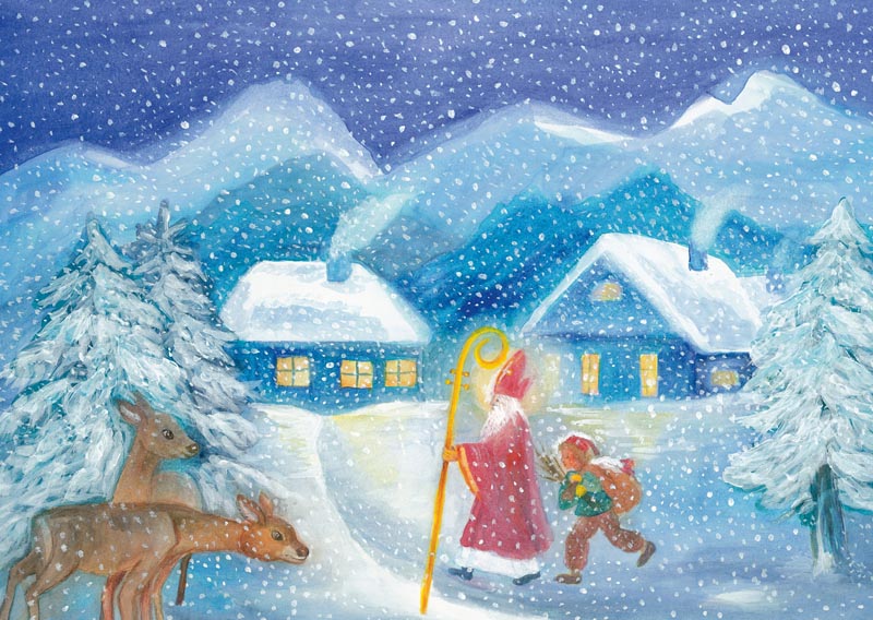 Serie 16 cartoline Stagioni e Feste - immagine 8