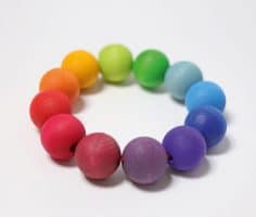 Bracciale sonaglio arcobaleno Grimm's 08110
