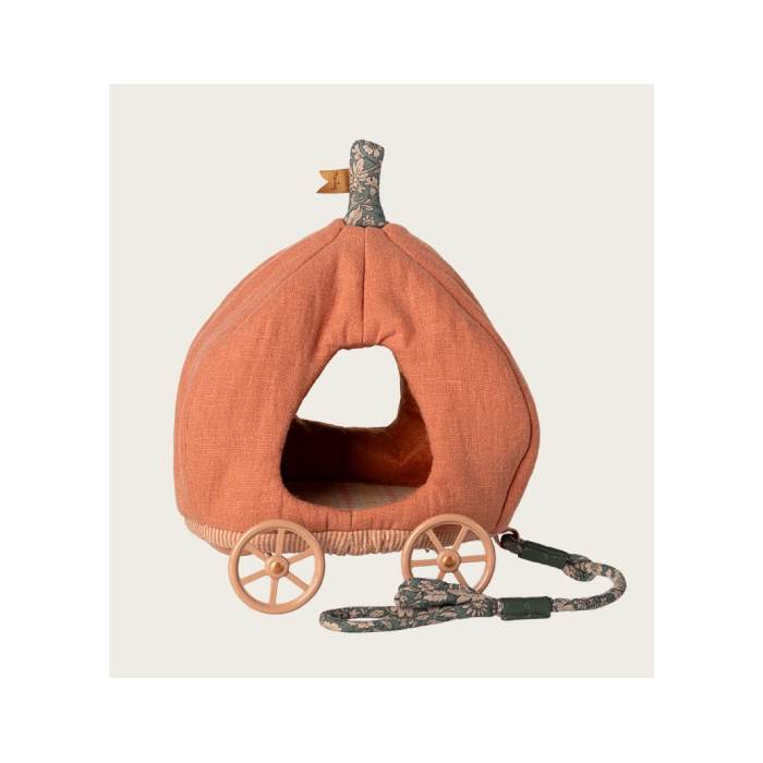 Carrozza zucca maileg arancione per tolino Maileg
